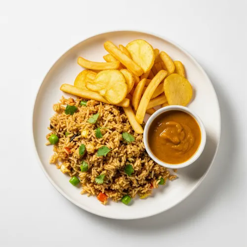 Rice, Chips & Sauce 