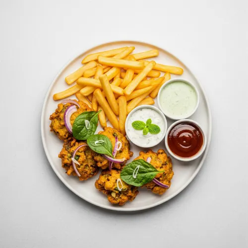 Chips & Veg Pakora 