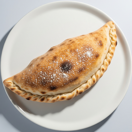 South Indian Garlic Chilli Calzone 