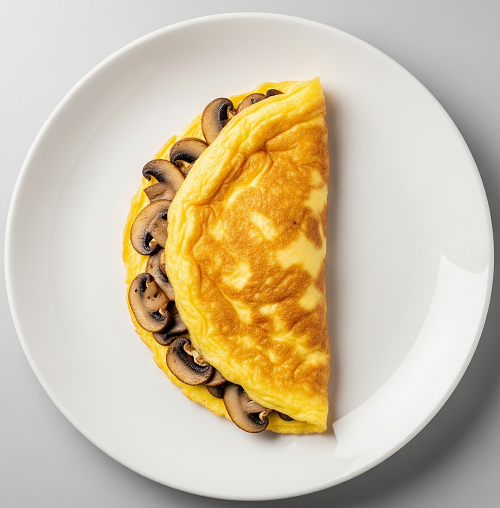 Mushroom Omelette & Salad 