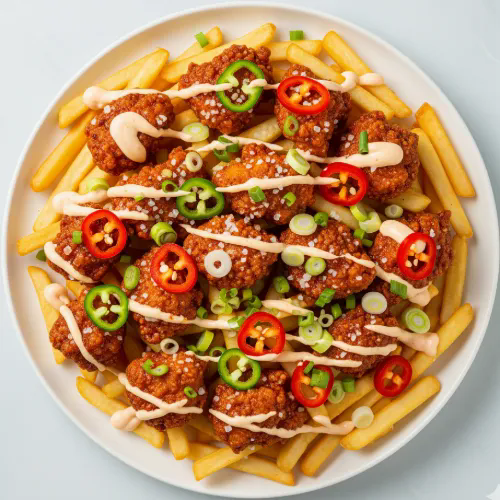 Salt & Pepper Chicken With Loaded Fries 